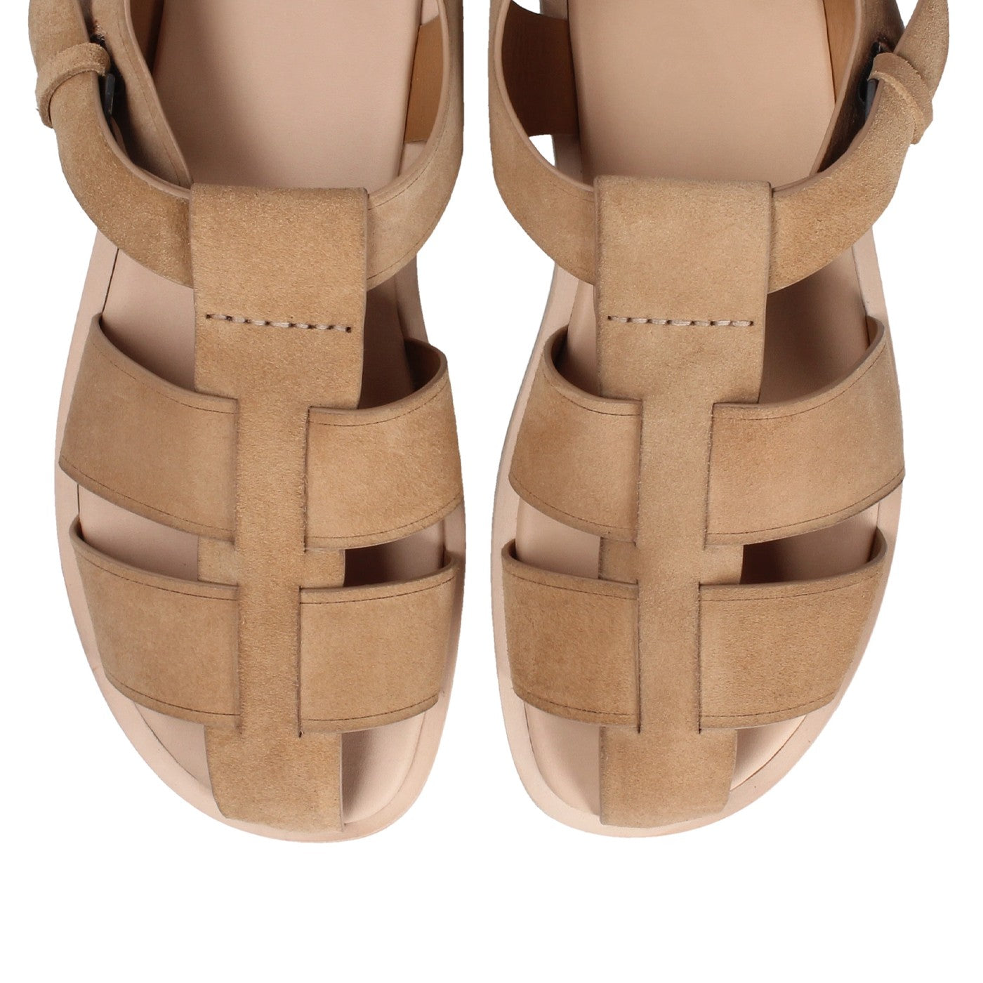 Sandalo da uomo in camoscio beige modello baltimora 5