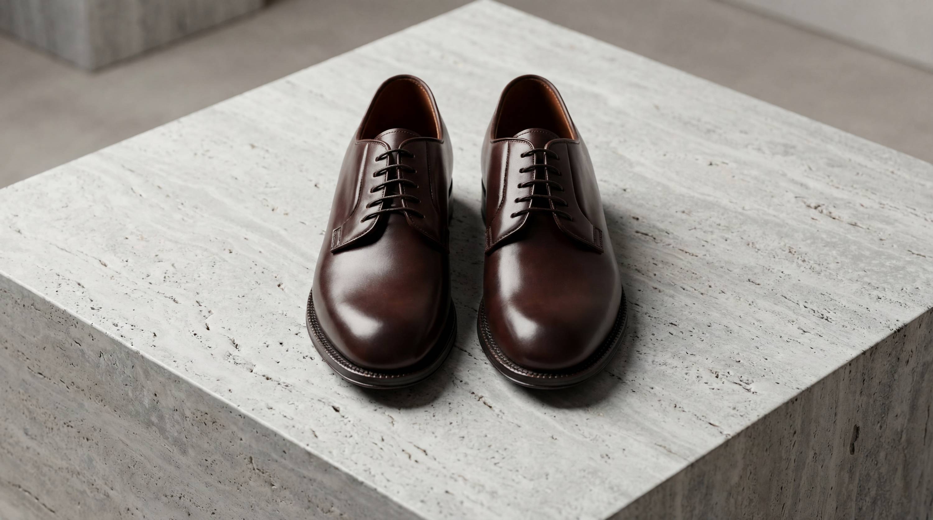 plain derby brown calf
