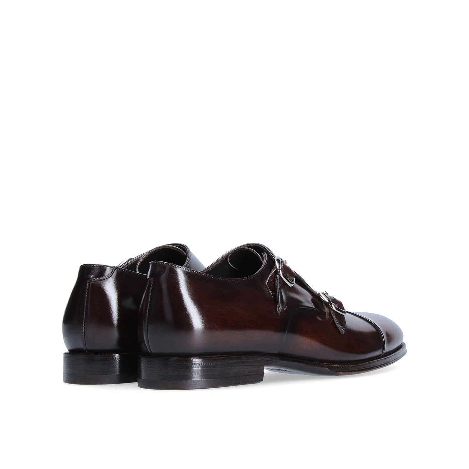 DOPPIA FIBBIA GENOVA - Marron foncé