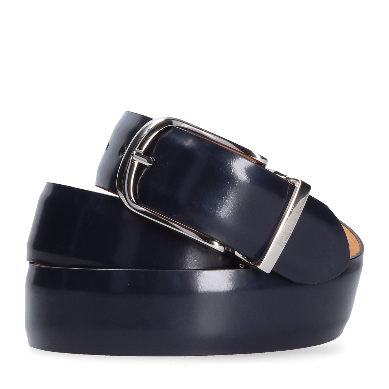 CINTURA IN PELLE BLU