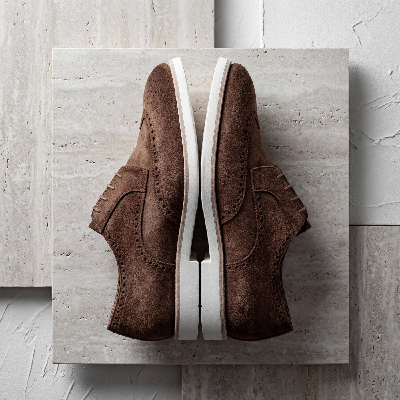 casual derby moka suede