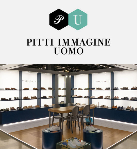 Copertina evento stand Pitti uomo